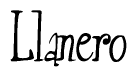 The image is a stylized text or script that reads 'Llanero' in a cursive or calligraphic font.
