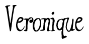 The image is a stylized text or script that reads 'Veronique' in a cursive or calligraphic font.