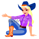 cowgirl-001 clipart. Royalty-free image # 369445