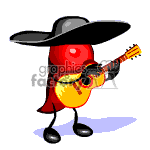 sombrero sombreros chili pepper peppers cinco de mayo mexican mexico 1862 guitar guitars