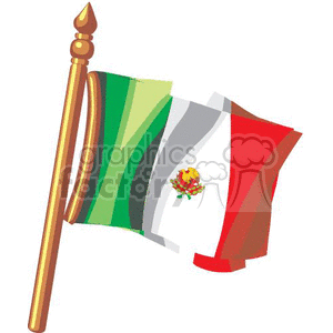 Mexico flag clipart. Royalty-free image # 369863