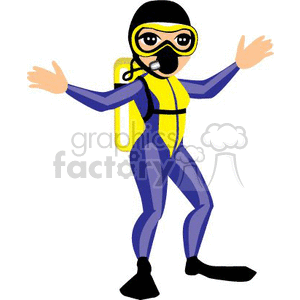 diving-005 clipart. Commercial use image # 369888