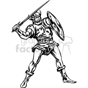 warrior in battle clipart. Royalty-free image # 371758
