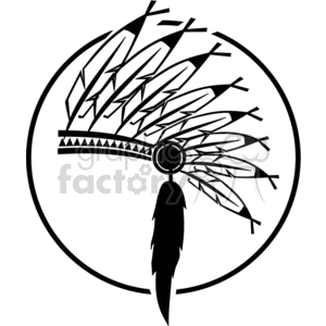 chief headdress clipart. Commercial use image # 371943
