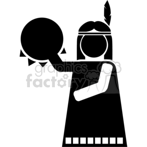 Female indian clipart. Royalty-free image # 371953