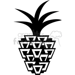 vector vinyl+ready clip+art images graphics signage food fruit healthy health pineapple pineapples black+white cartoon illustration