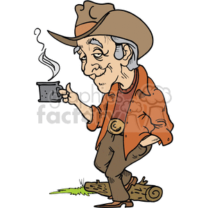 old timer cowboy clipart. Commercial use image # 372108