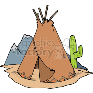 Indian Tee Pee  clipart. Royalty-free image # 372153