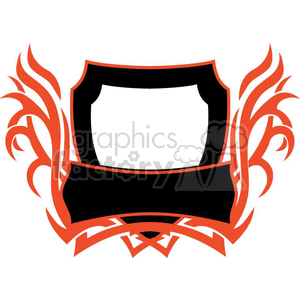 flaming template 085