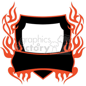 flaming template 015 clipart. Royalty-free image # 372826