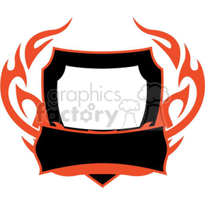 flaming template 091 clipart. Royalty-free image # 372841