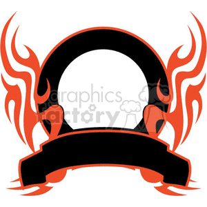 flaming template 020 clipart. Commercial use image # 372851