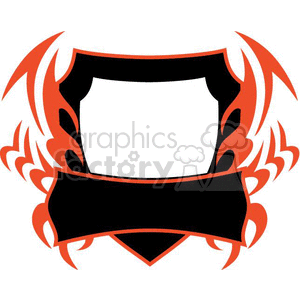 flaming template 025 clipart. Royalty-free image # 372856