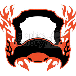 flaming template 034 clipart. Royalty-free image # 372876