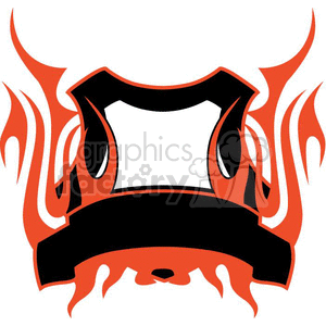 flaming template 079 clipart. Commercial use image # 372891