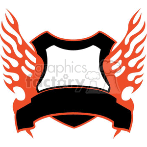 flaming template 009 clipart. Commercial use image # 372901