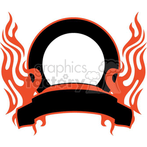 flaming template 045 clipart. Royalty-free image # 372906