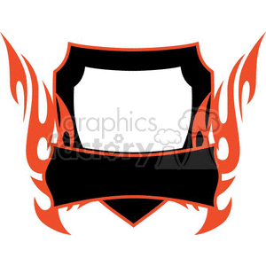 flaming template 081 clipart. Commercial use image # 372911