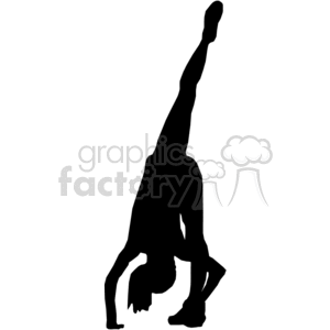 cheerleader stretching clipart. Royalty-free image # 373793