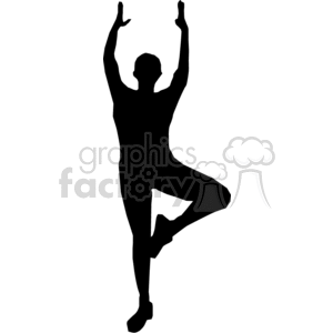 person doing yoga clipart. Royalty-free image # 373943