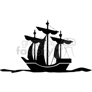 clipart - pirate ship.