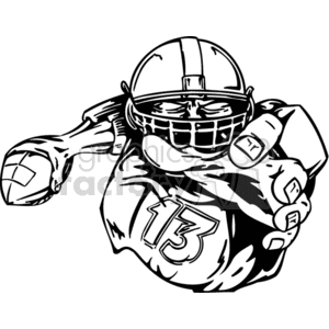Running back clipart. Royalty-free image # 374579