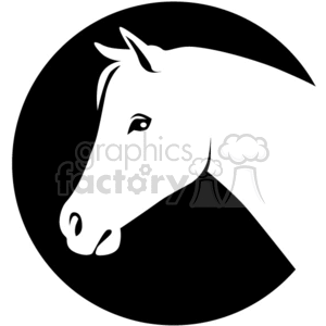 Horse head clipart. Commercial use image # 374720