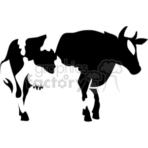 cow cows dairy farm animals black+white vector vinyl+ready big spotted Holstein 