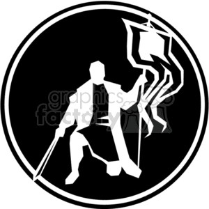 vector black white vinyl-ready history crusader warrior warriors heraldry warrior Christian Holy war