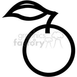 Peach outline clipart. Royalty-free image # 374885