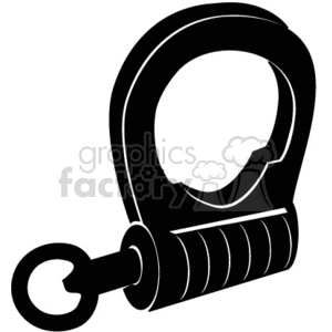 Locking device clipart. Royalty-free image # 374890
