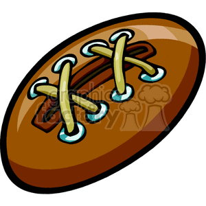 Leather football clipart.