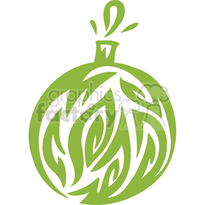Green bulb clipart. Royalty-free image # 374966