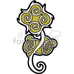 celtic design 0048c clipart. Royalty-free image # 376631