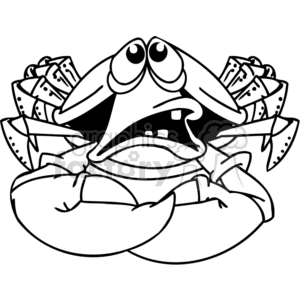 funny crab 117 clipart. Royalty-free image # 377404