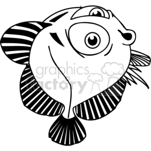 funny Flat bug Eyed Fish clipart. Royalty-free image # 377414