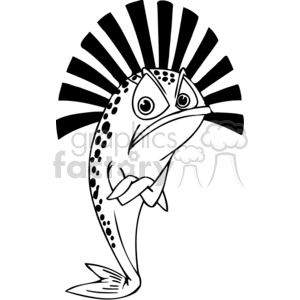 funny water Fish clipart. Royalty-free image # 377424