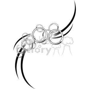 Rings tattoo design clipart. Royalty-free image # 377688