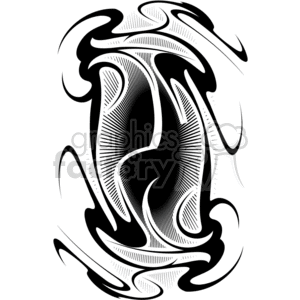 wavy tattoo design clipart. Royalty-free image # 377713