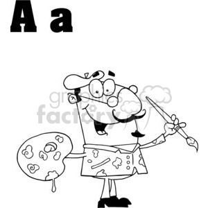 Alphabet Letter A clipart. Royalty-free image # 378338