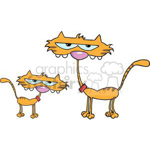 2610-Royalty-Free-Cute-Kitten-Father-Cartoon-Character clipart. Royalty-free image # 379708