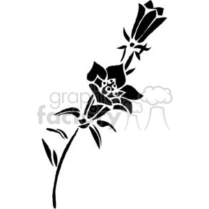 47-flowers-bw clipart. Royalty-free image # 380105