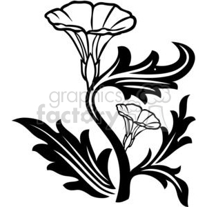 43-flowers-bw clipart. Royalty-free image # 380110