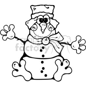 Froggie Snowman clipart. Commercial use image # 380165