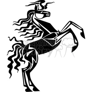 standing horse design clipart. Royalty-free image # 383678