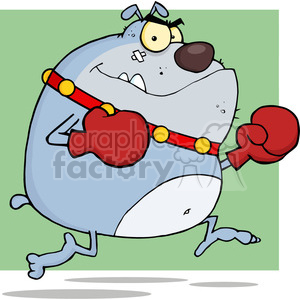dog-boxer-character clipart. Commercial use image # 384287