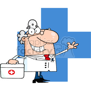 cartoon-doctor-character clipart. Royalty-free image # 384325