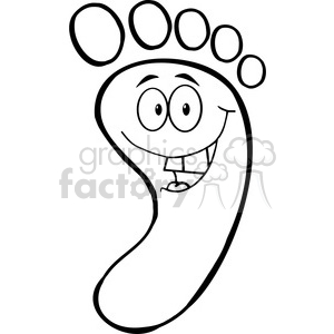 cartoon-foot-character clipart. Commercial use image # 384355