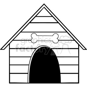 Royalty-Free-RF-Copyright-Safe-Dog-House clipart. Commercial use image # 384470
