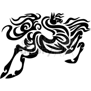 Download Jumping Tribal Horse Art Clipart Commercial Use Gif Jpg Png Eps Svg Ai Pdf Clipart 385919 Graphics Factory PSD Mockup Templates
